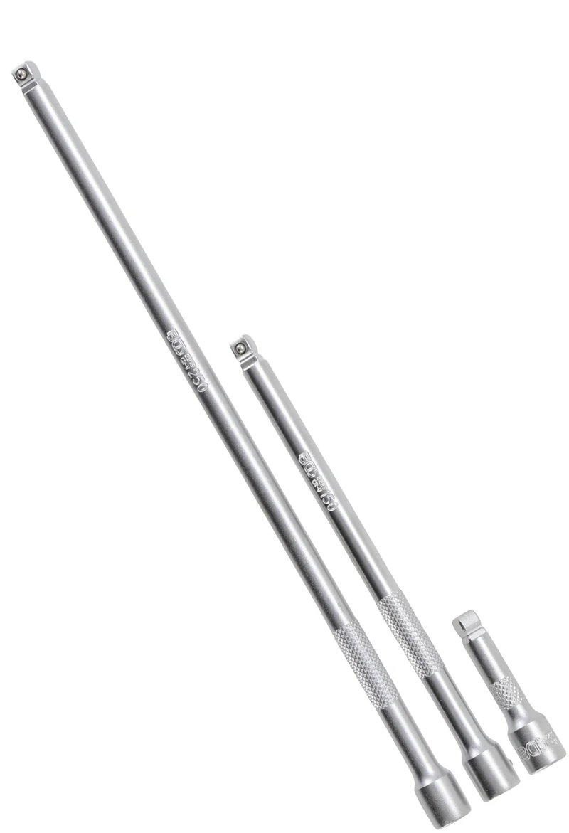 BGS 2233 Satz Kippverlängerungen 6,3mm (1/4") Längen 50mm 150mm 250mm