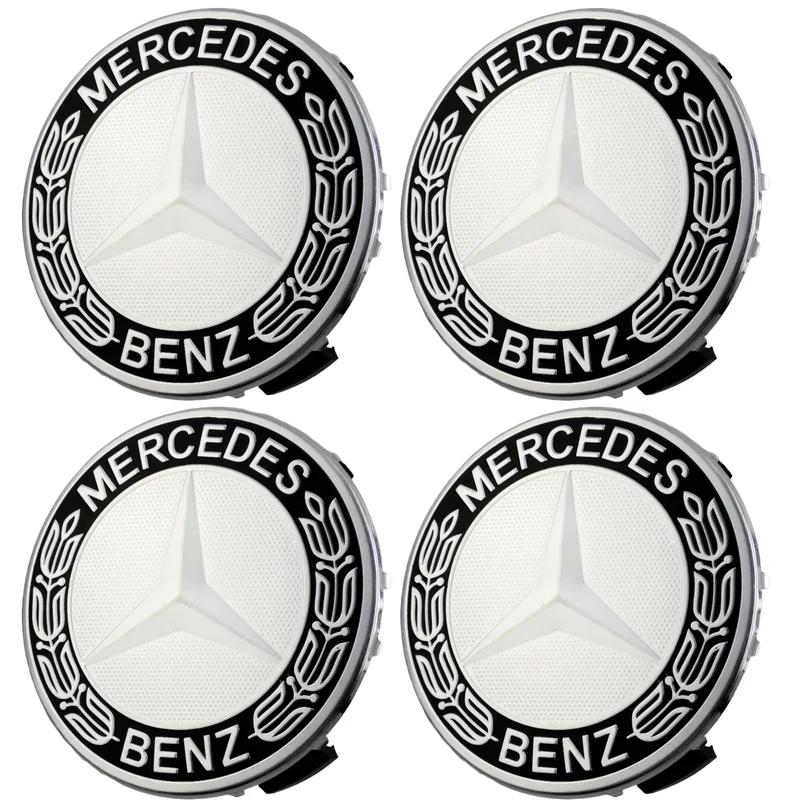 Mercedes Hub Caps | Shadow Platinum
