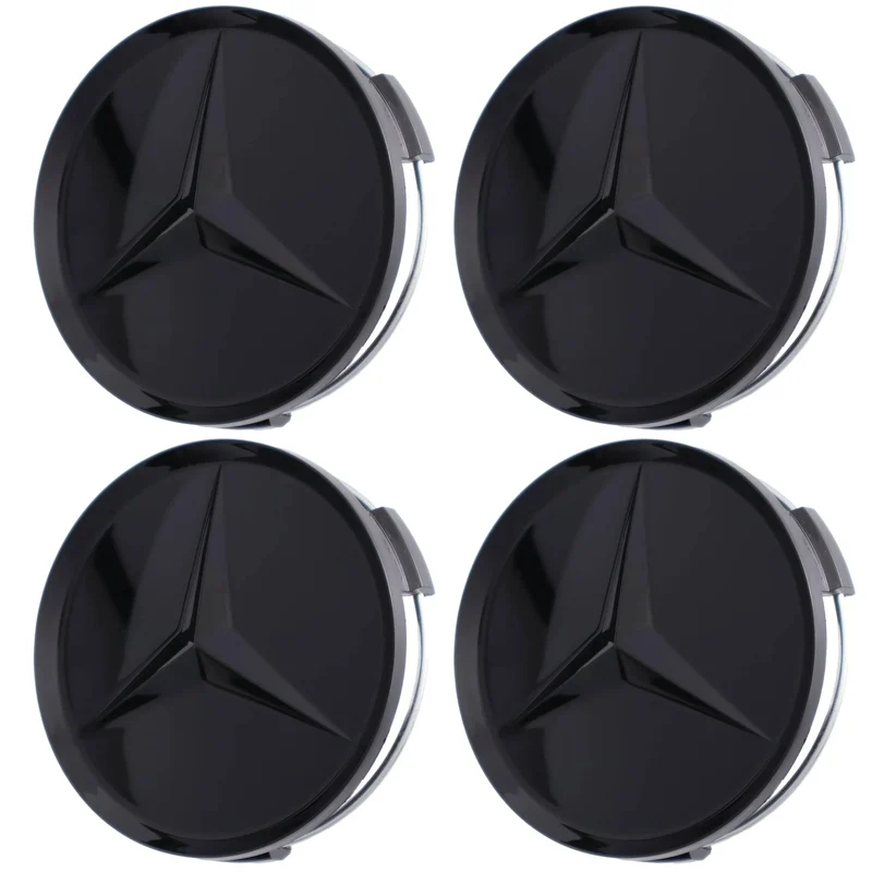 Mercedes Hub Caps | Obsidian Black