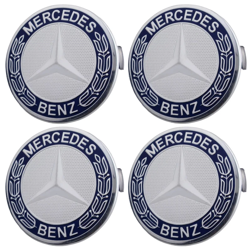 Mercedes Hub Caps | Dark Blue