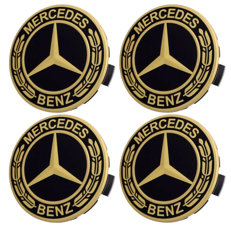 Mercedes Hub Caps | Shadow Gold