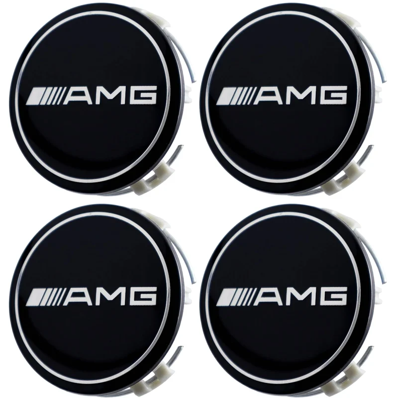 Mercedes Hub Caps | AMG Gloss Black