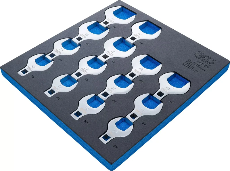 BGS 74563 Satz Hahnenfußschlüssel Werkstatteinlage 2/3 12,5mm (1/2") metrisch