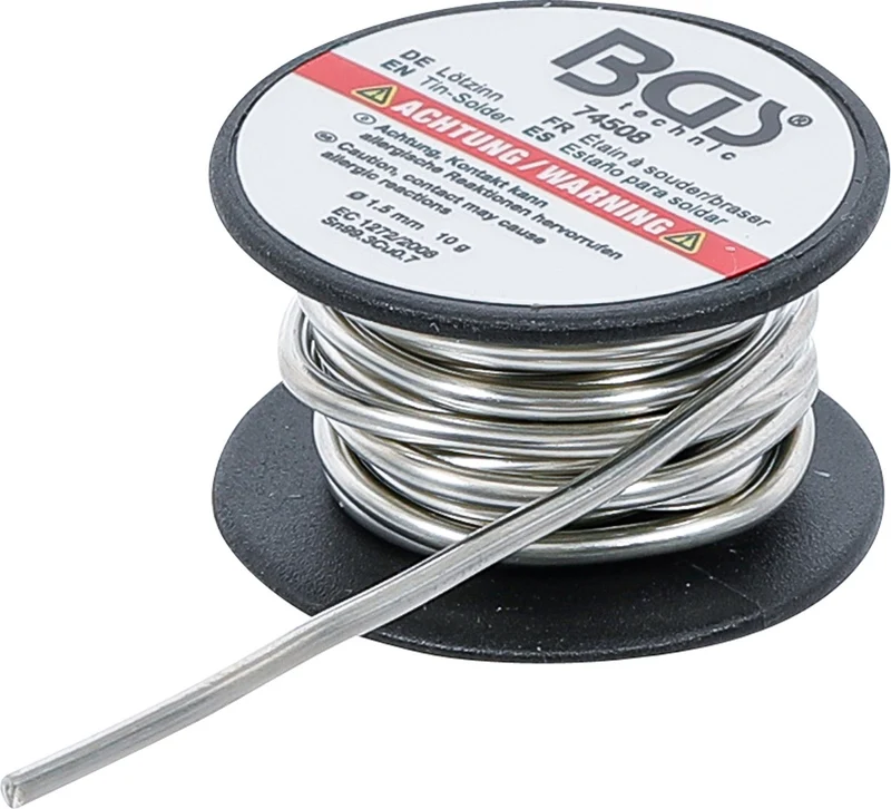 BGS 74508 Lötzinn auf Rolle bleifrei Durchmesser Ø 1,5mm 10g