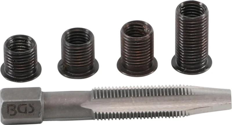 BGS 167 Reparatursatz für Zündkerzengewinde M8 x 1,0mm 5 teilig