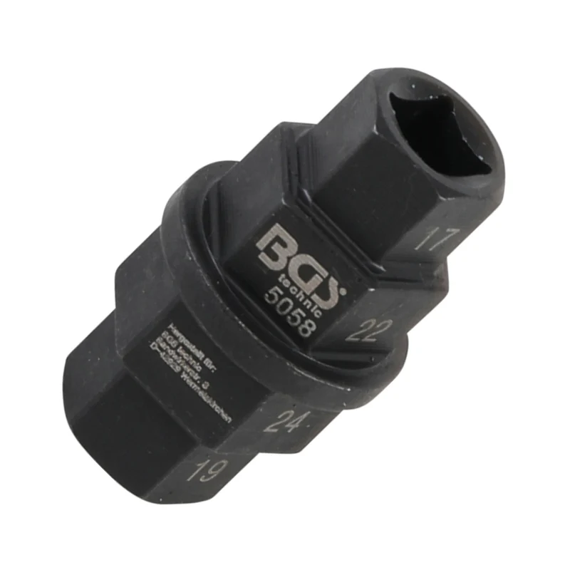 BGS 5058 Motorrad Spezialeinsatz Steckachse 17-19-22-24mm Antrieb 10mm (3/8")