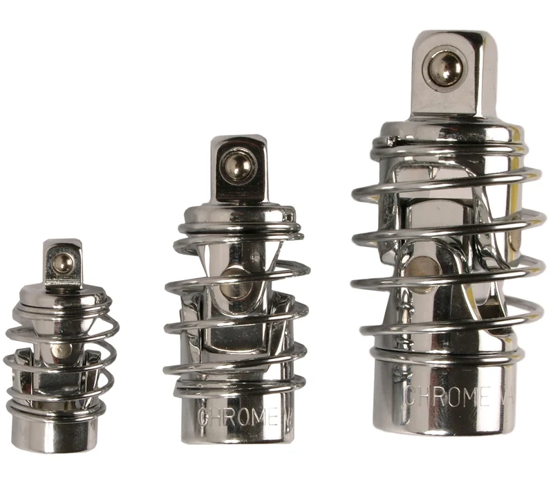 BGS 252 Satz Kardangelenke Kugelgelenke mit Feder Antrieb / Abtrieb 6,3mm (1/4") & 10mm (3/8") & 12,5mm (1/2")