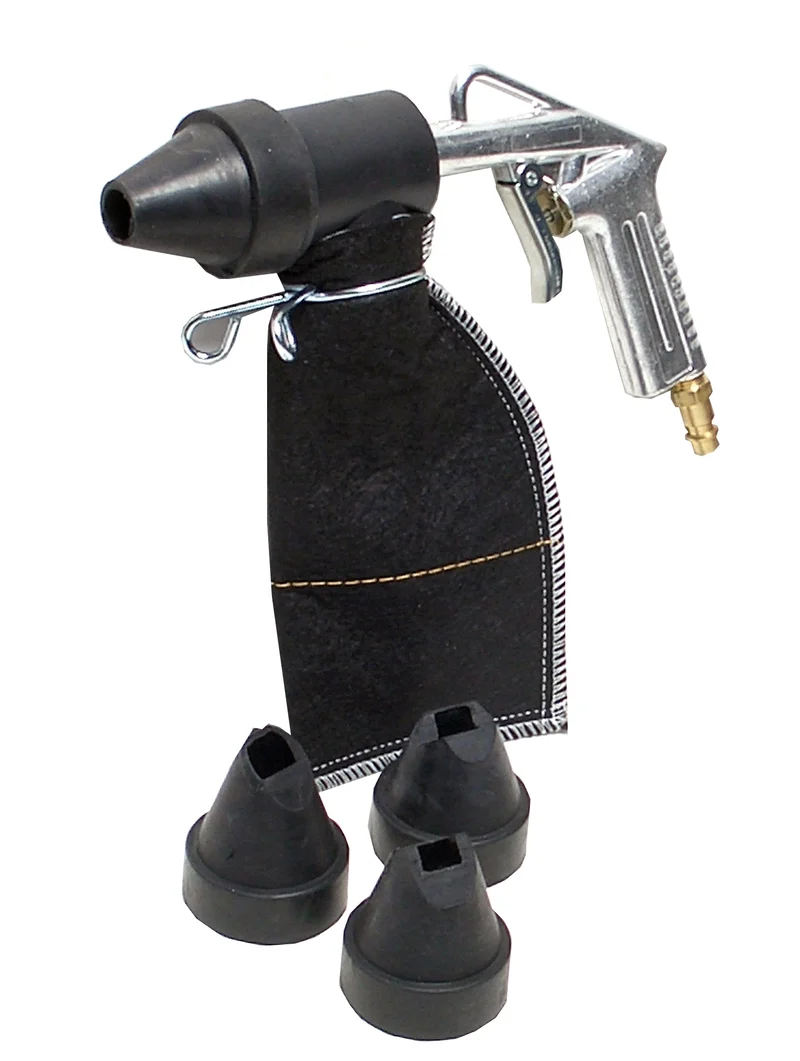 BGS 3243 Druckluft Sandstrahlpistole inkl. 4 Düsen und Vorratssack