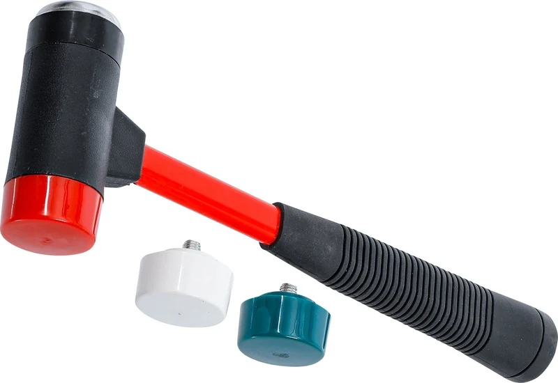 BGS DIY 91864 Satz Wechselkopf Hammer mit Fiberglasstiel Kopfdurchmesser Ø 38mm
