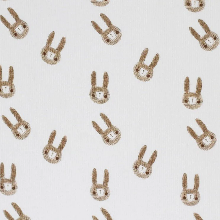 Rib Jersey „Rabbits Ecru“