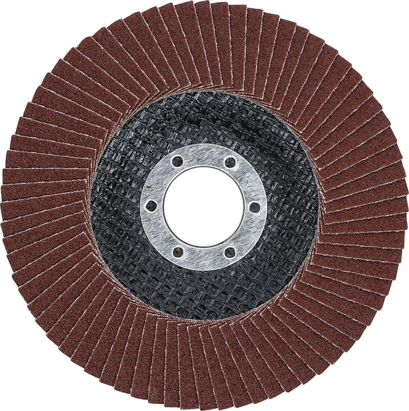 BGS 3972 Fächer Schleifscheibe Ø 115mm K 120 für Winkelschleiferbetrieb