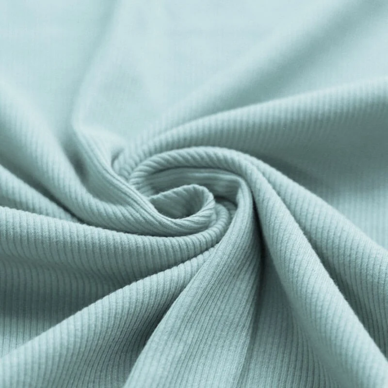 Rib Jersey "Meer Grün”
