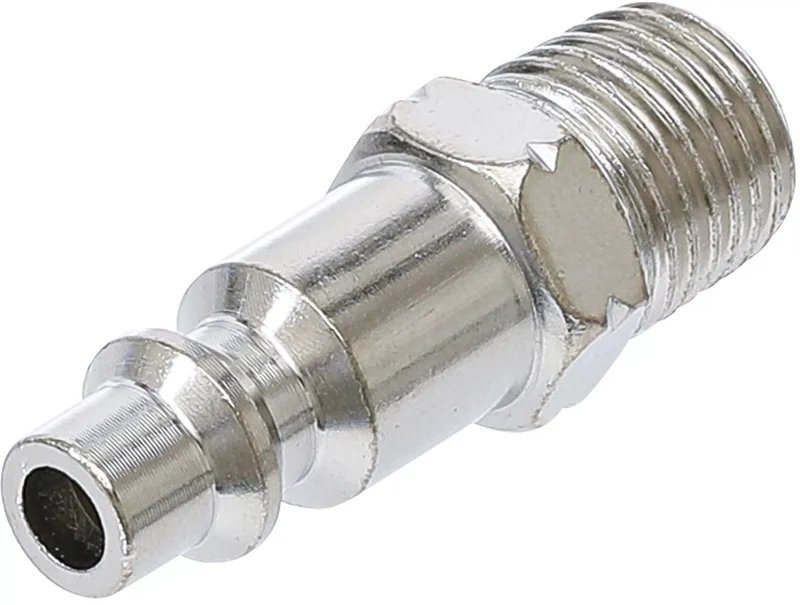 BGS 7057 Druckluft Stecknippel Außengewinde 6,3mm (1/4") USA Frankreich