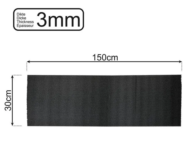 ProPlus 750578 Anti Rutsch Matte Schwarz 150x30cm 3mm dick Antirutschmatte
