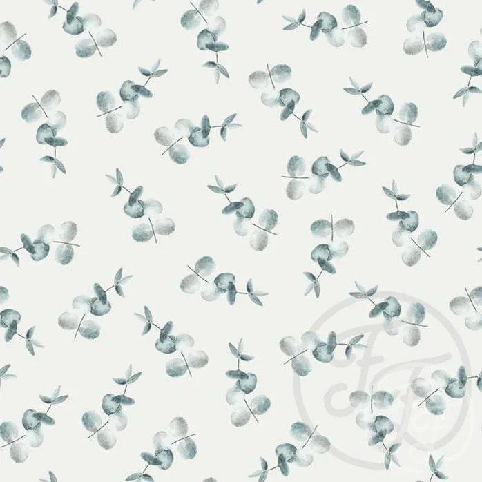 Family Fabrics / Baby Rib 260g „Eucalyptus green“