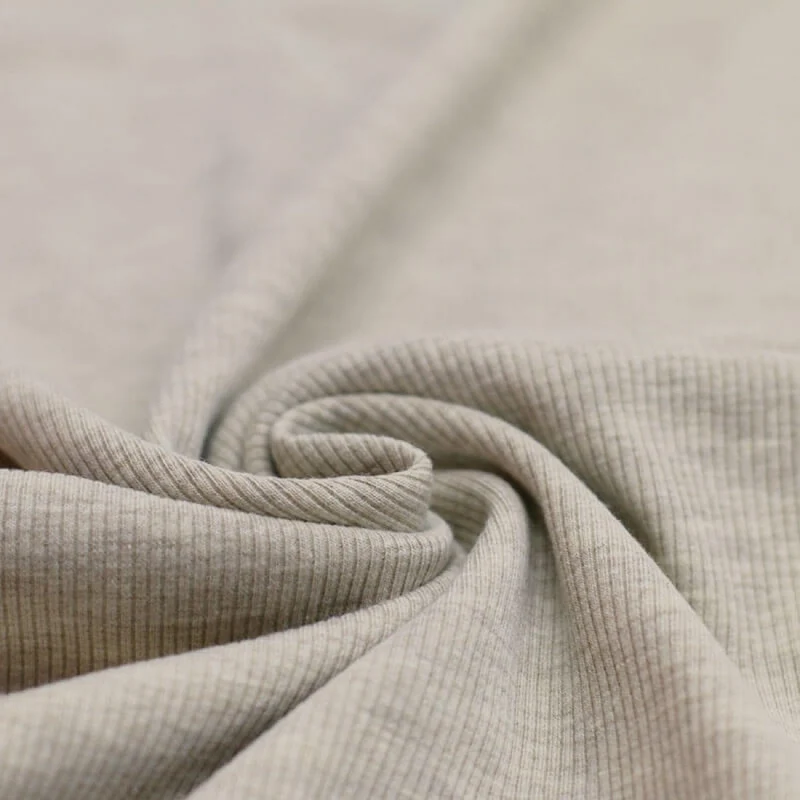 Rib Jersey melange „Beige“