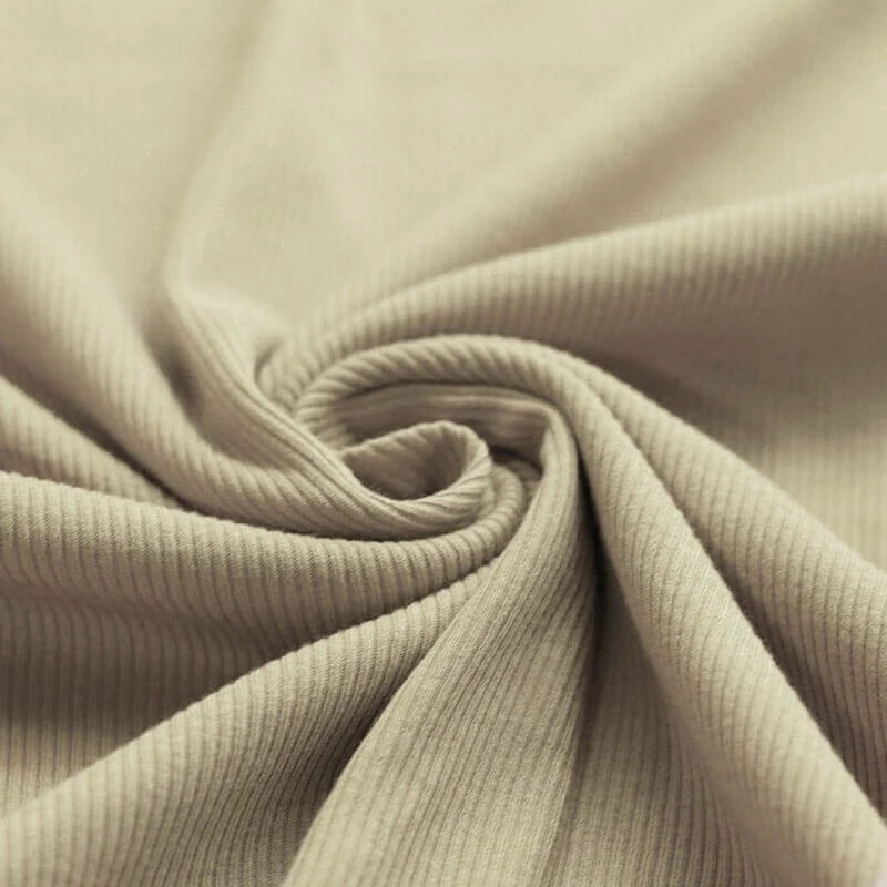 Rib Jersey „Dark Beige“