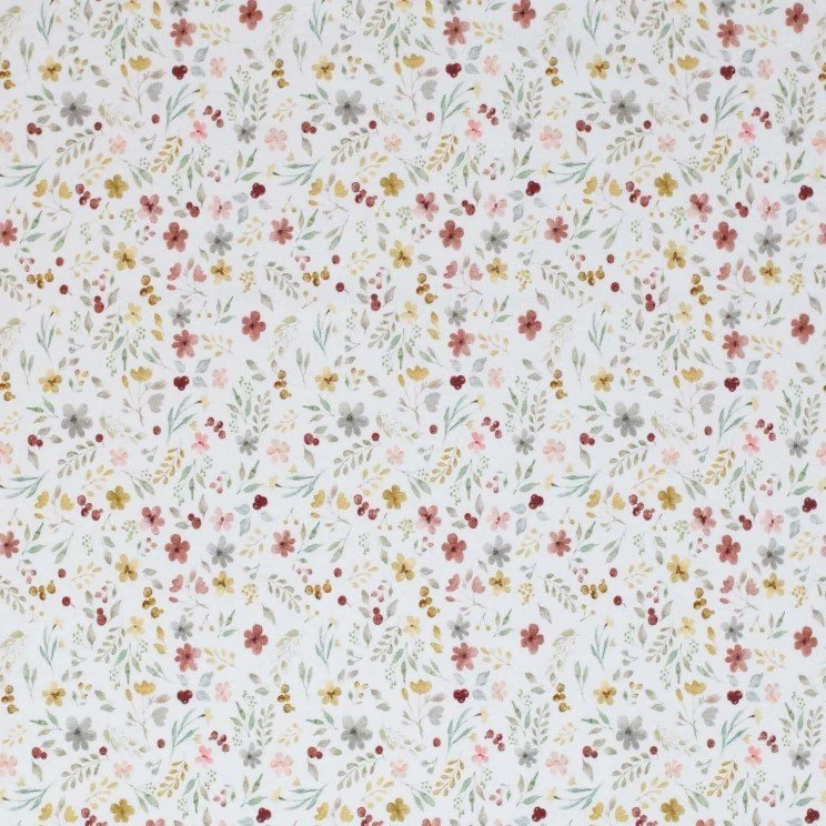 Jersey "Flower Collage Ecru”