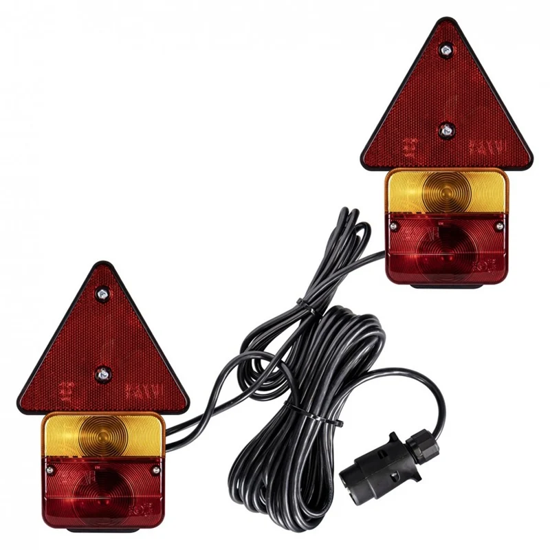 KAMAR L1070-Z Satz Rückleuchten Magnet Dreieck Anhänger 7,5m 12 Volt