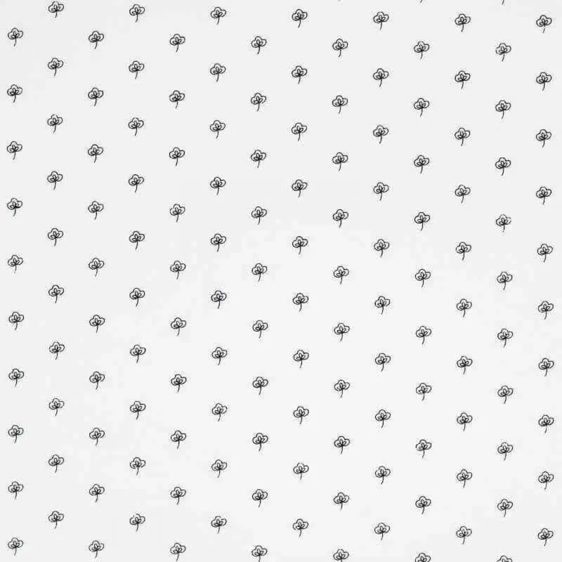 Washed Cotton "3 Leaf Clover”