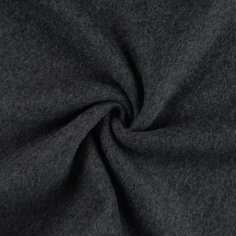 Bio Baumwollfleece GOTS "Dark Grey melange”