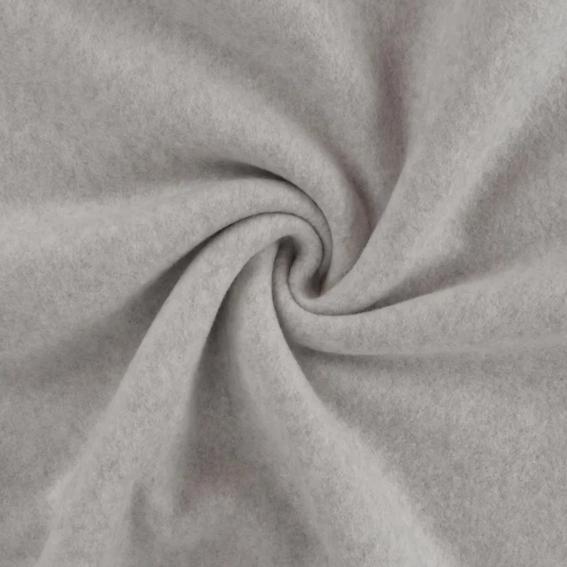 Bio Baumwollfleece GOTS "Mid Grey melange”