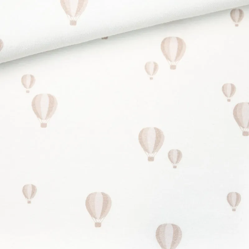 BloomeFabrics / Jersey „Ballons beige“ 80cm