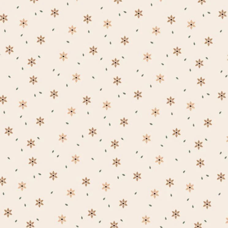 Baumwollstoff "Starflower Natural” 65cm