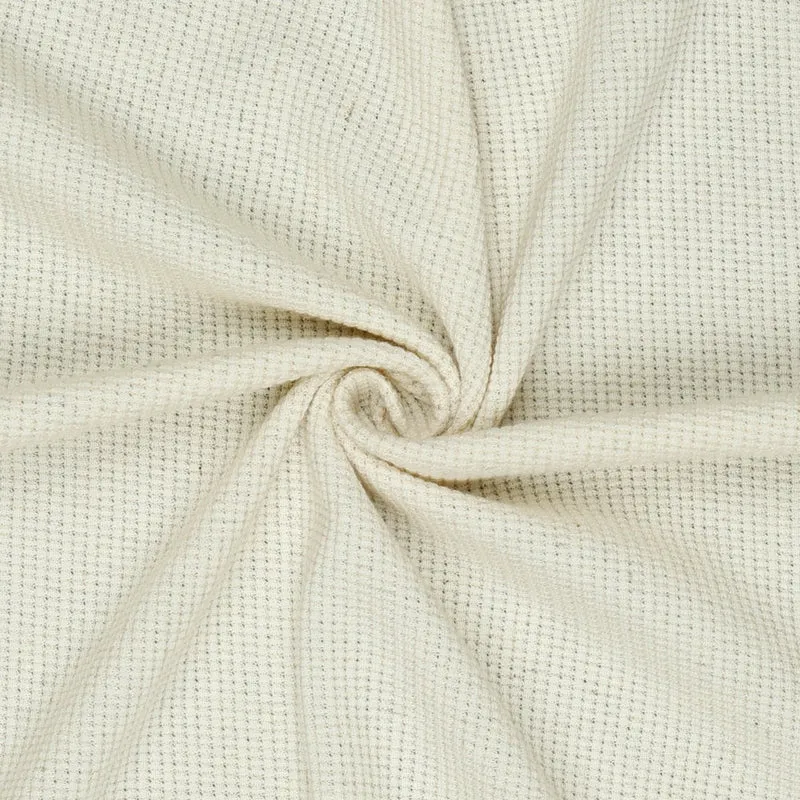 Waffle Knit Jersey Linen “Natural”