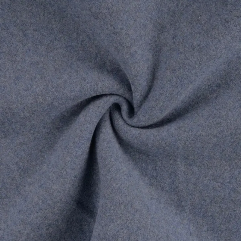 Bio Baumwollfleece GOTS „Jeans melange“