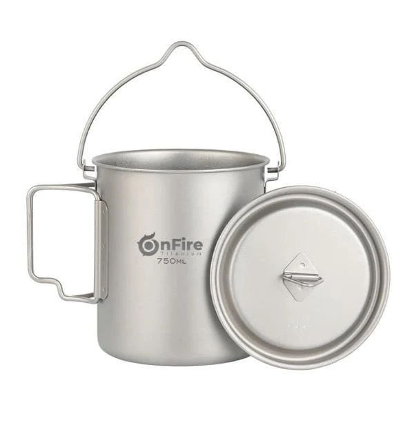 Ultraleichter Titan Becher Topf 750ml