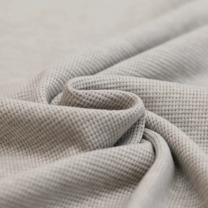 Waffle Knit Jersey melange “Beige”