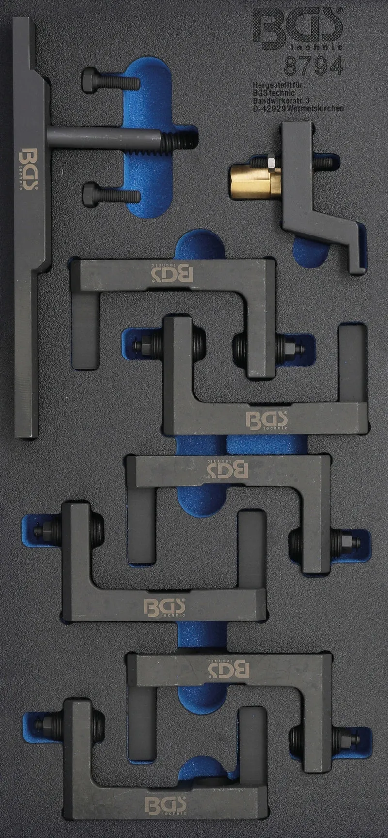 BGS 8794 Satz Werkzeug für Nockenwellen-Lagerdeckel für BMW N51 N52