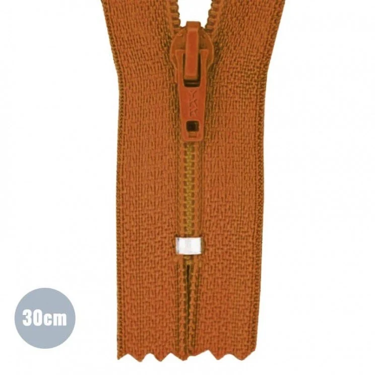 Reissverschluss YKK 30cm “Cognac”