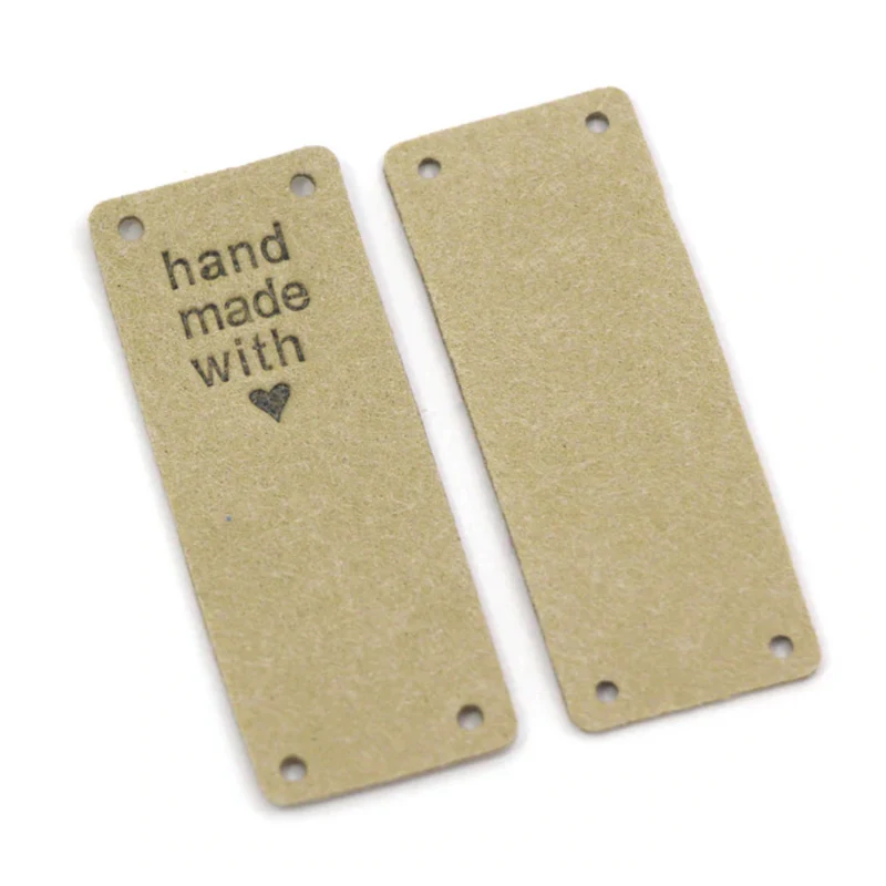 Handmade with Love Label "Sand" (5er-Pack)