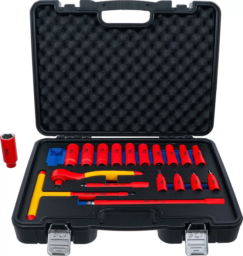 BGS 7137 Satz Steckschlüssel Biteinsatz VDE Antrieb 10mm (3/8") 19 teilig