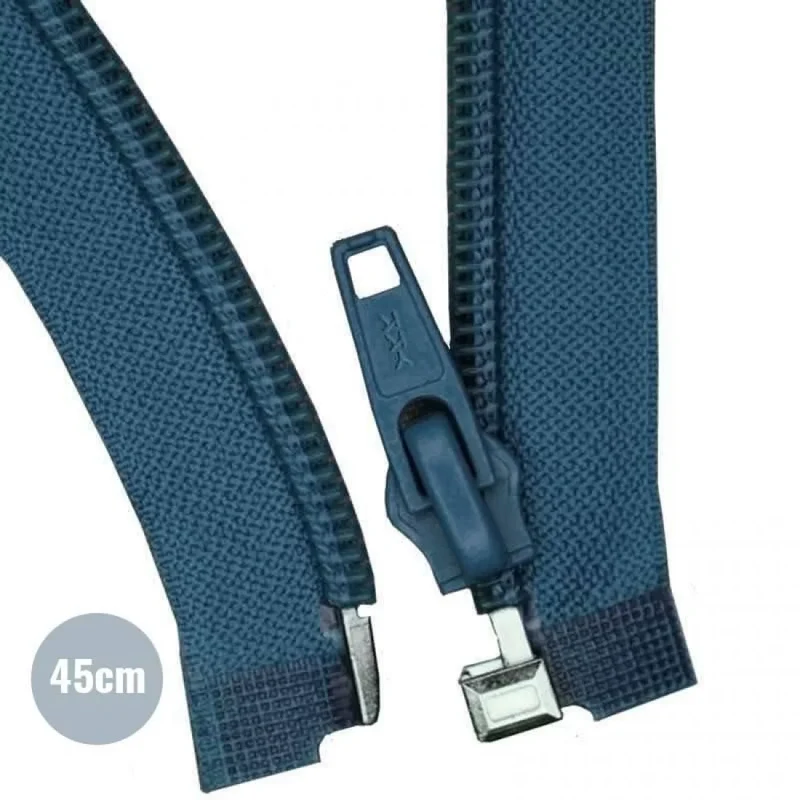 Reissverschluss YKK Teilbar 45cm “Dunkles Jeans”