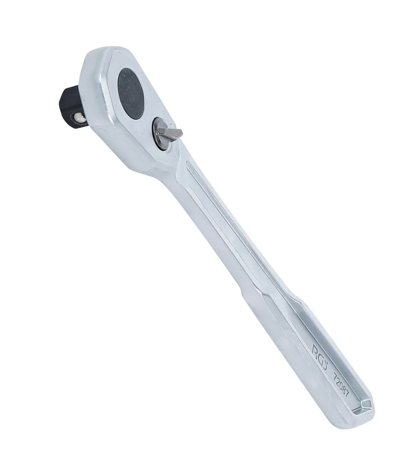 BGS 72087 Umschaltknarre Ratsche extra flach feinverzahnt Abtrieb 12,5mm (1/2")