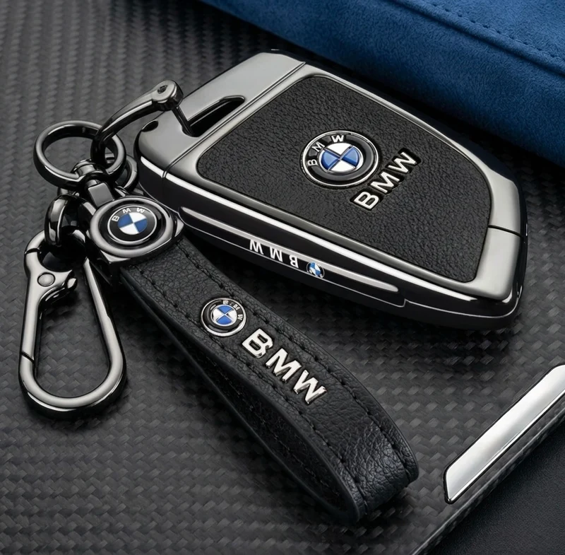 Sleutelcover met sleutelhanger – geschikt voor BMW – sleuteltype 3