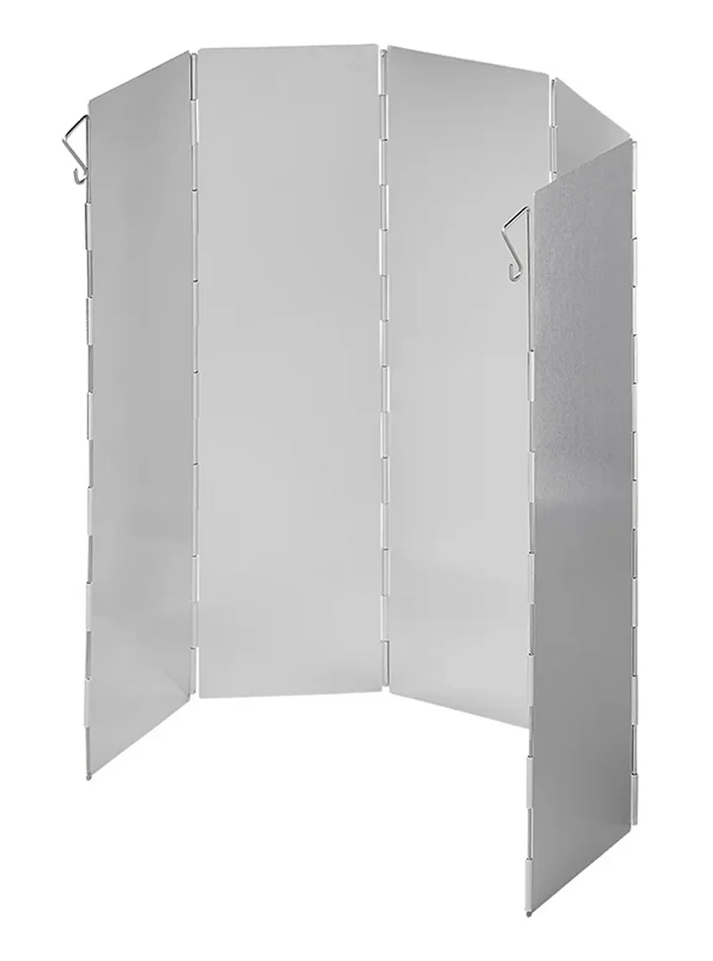 ProPlus 370340V01 Koch Windschutz faltbar Aluminium 49 x 36cm 5 teilig Camping Kochen