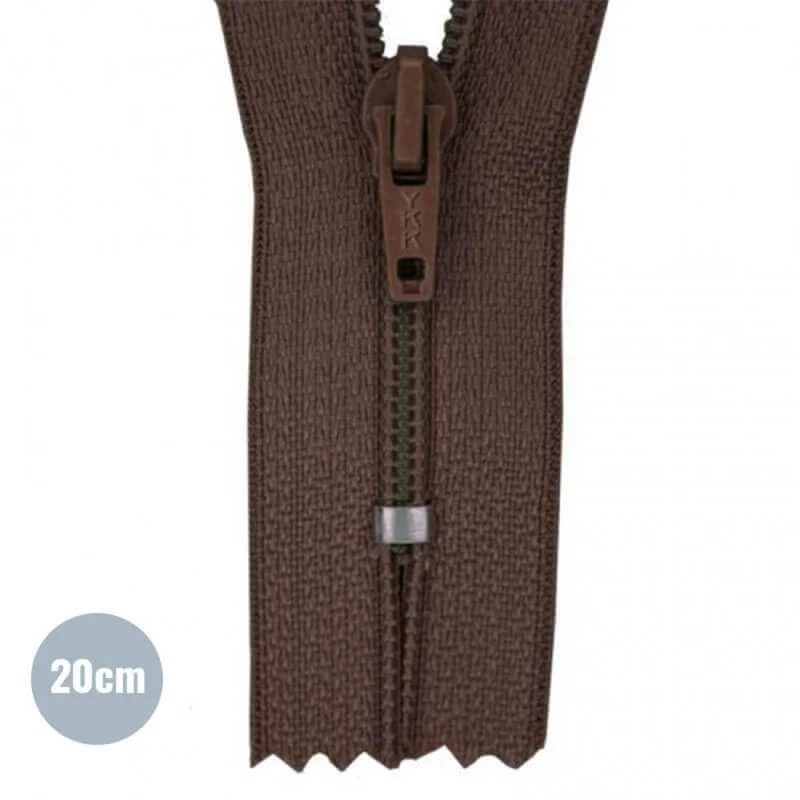Reissverschluss YKK 20cm “Braun”