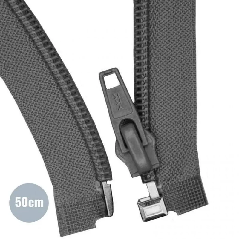 Reissverschluss YKK Teilbar 50cm “Dunkelgrau”