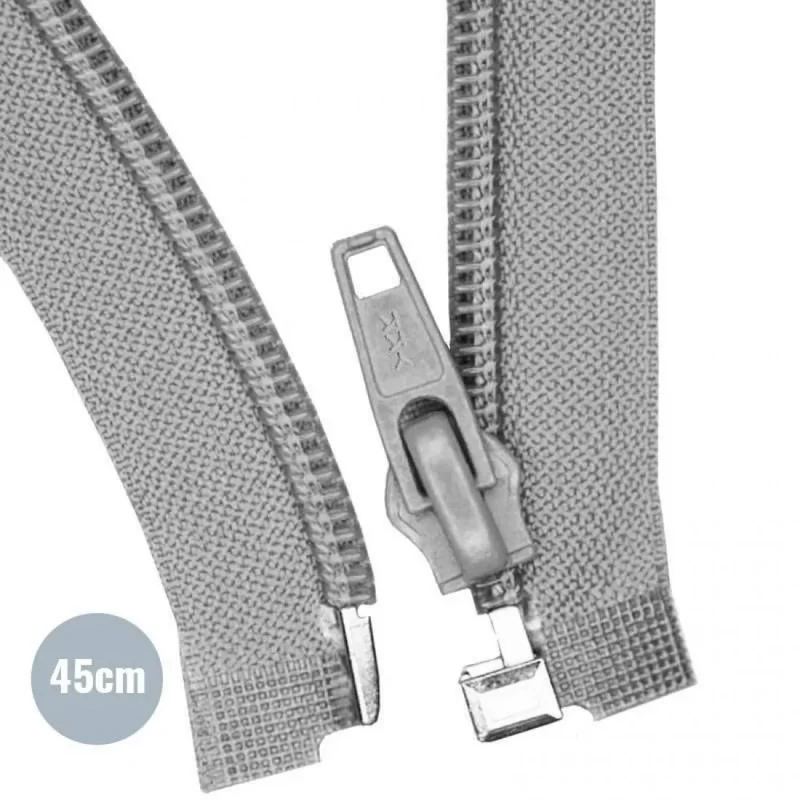 Reissverschluss YKK Teilbar 45cm “Grau”