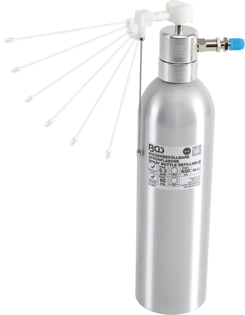 BGS 9393 Druckluft Sprühflasche aus Aluminium Volumen 650ml