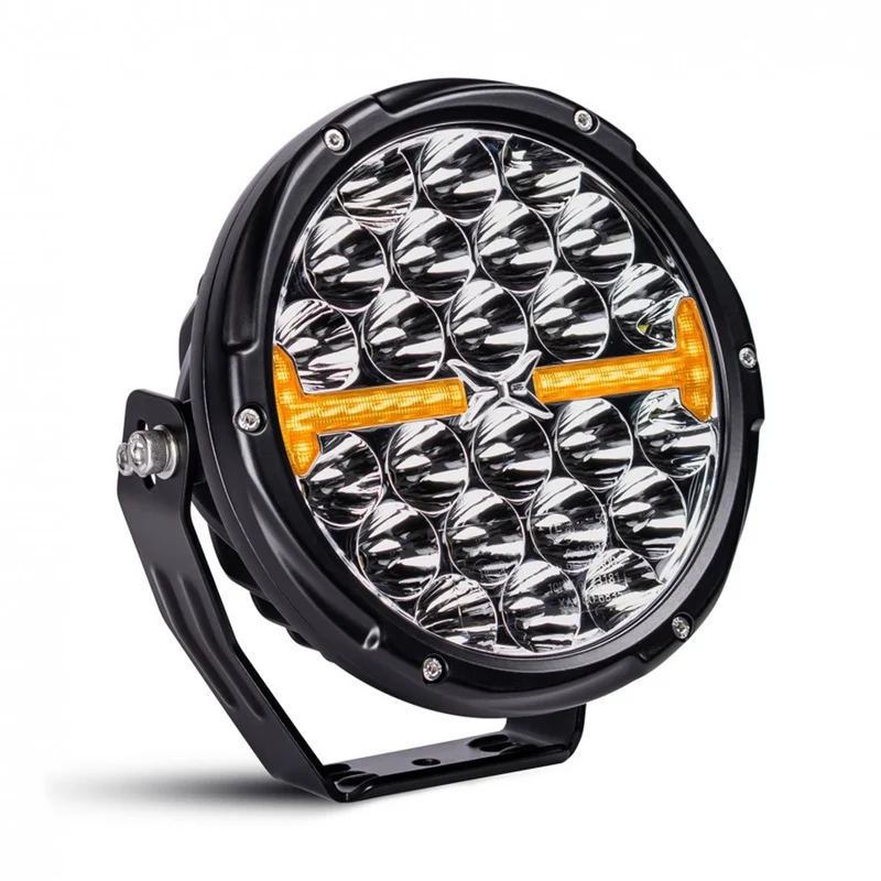 KAMAR L3426 LED Scheinwerfer mit Positionslicht und orangem Warnblitz 12/24 Volt