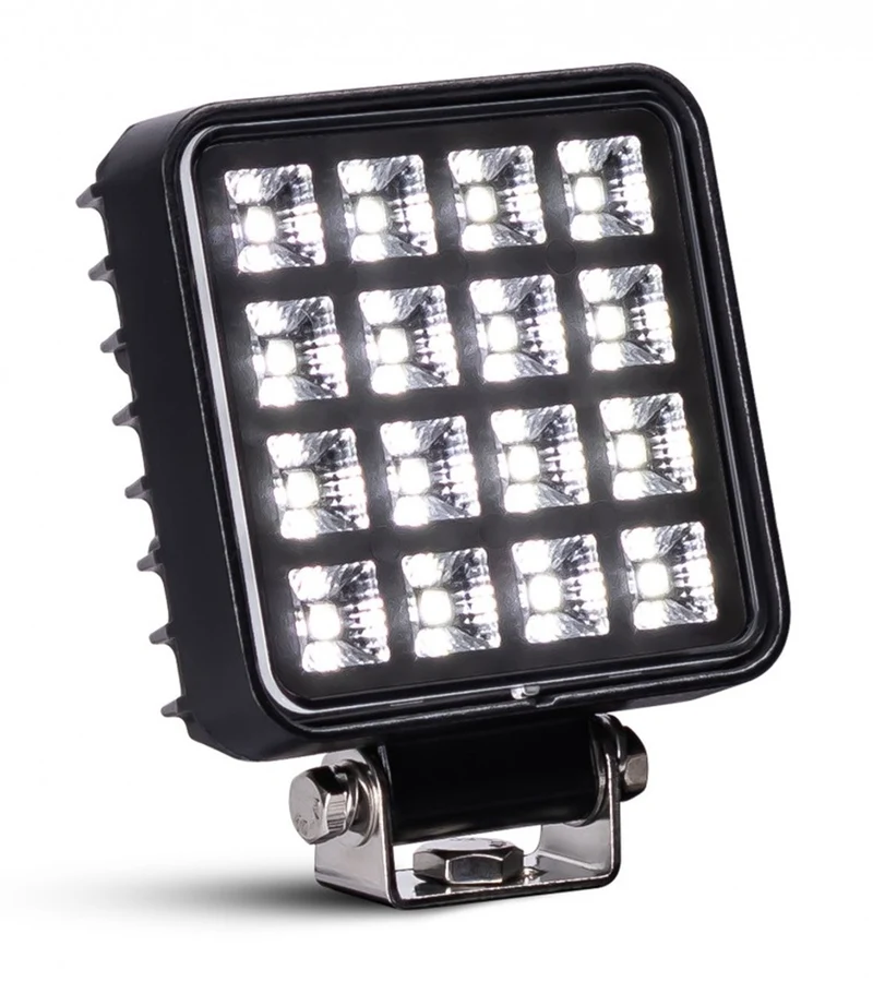 KAMAR L0154 LED Arbeitsscheinwerfer 16x LED quadratisch mit Schalter 12/24 Volt