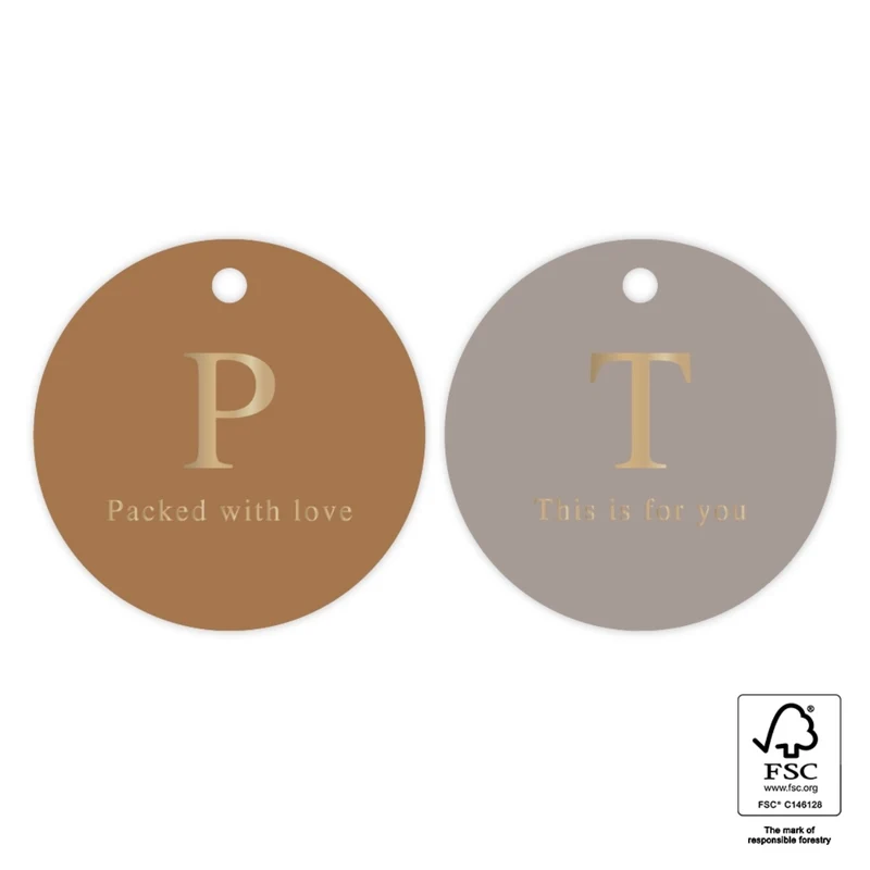 Gift Tags Duo - Capital Gold (2 Stück)