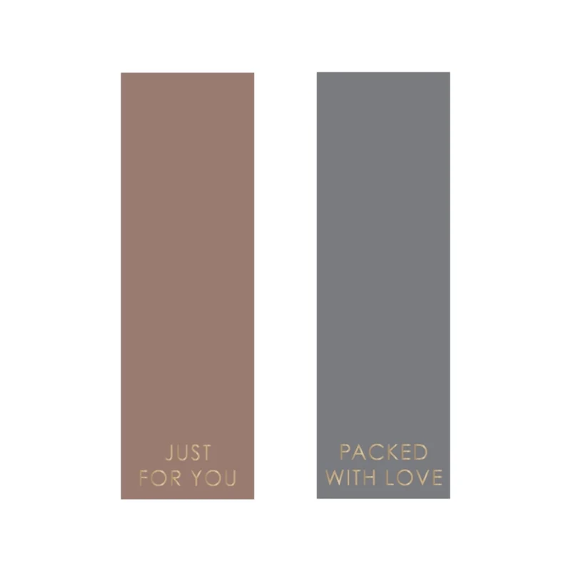 Duo - Label Terra/Grey Gold Stickers (2 Stück)