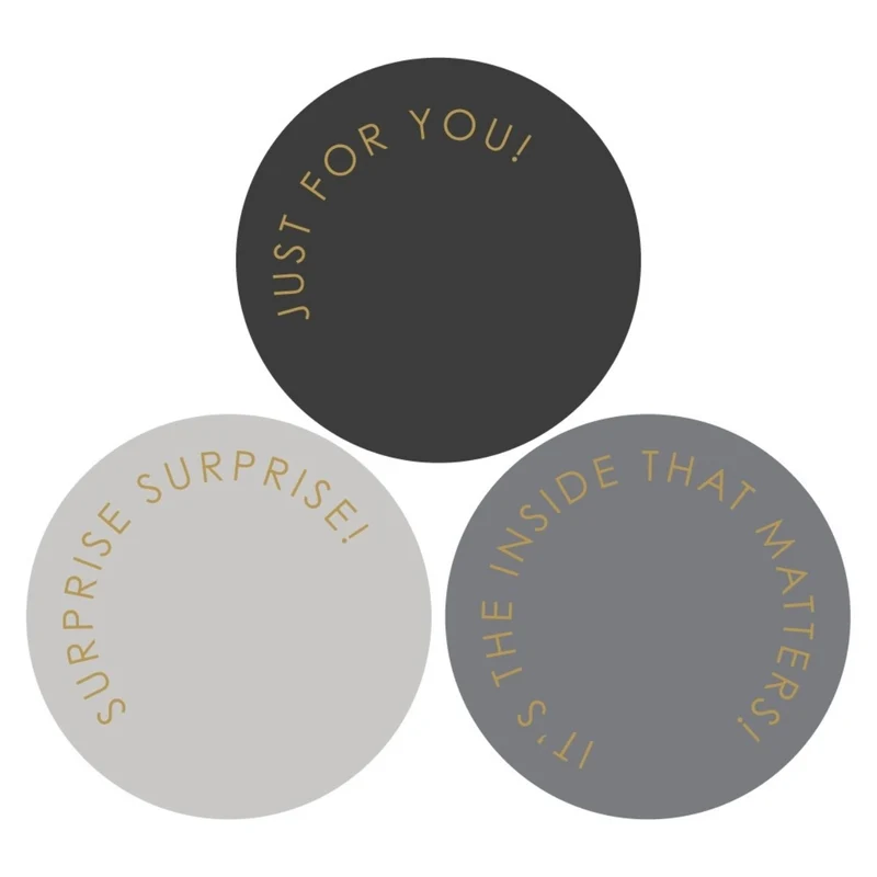 Multi - Modern Gold Stickers (3 Stück)