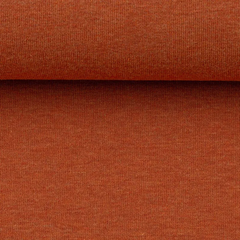 Swafing French Terry Maike melange “Terracotta 714“